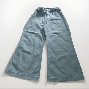 Big Bud Press Bell Bottoms Pants Wide Leg Flare 100% Cotton Baby Blue, SZ M